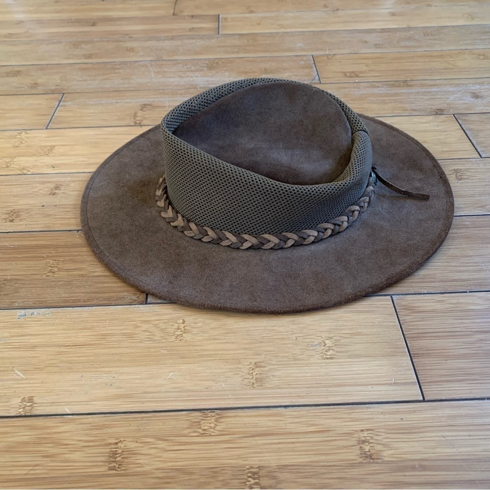 Henschel Hat Company, Brown Wrangler Leather Breezer Size Large - Picture 8 of 10